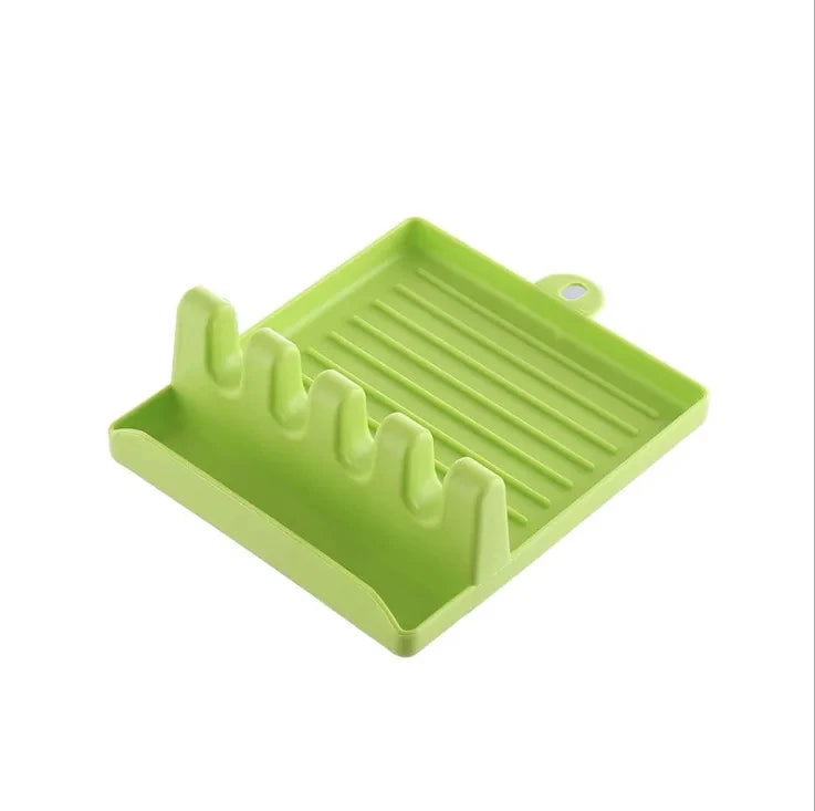 1Pcspatula Rack Pot Lid Rack Shelves Counter Top Shovel Spoon Shelf Soup Spoon Pad Put Soup Spoon Chopsticks Holder