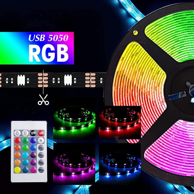 USB LED Strip Lights RGB 5050 Led Light Bluetooth App Control Flexible LED Lamp Ribbon For Room Decor TV BackLight Diode Tape