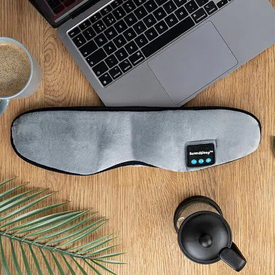 Sleep mask with Wireless headphones to block light and reduce noise