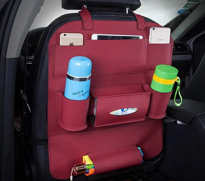 Car Seat leather Organizer for kids