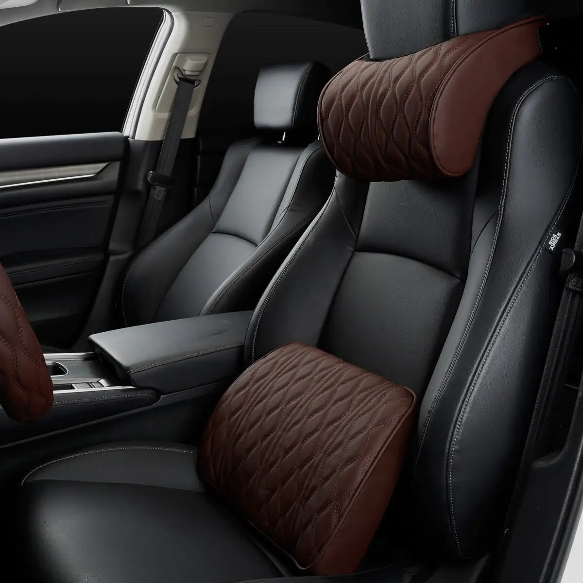 leather Car headrest, car neck pillow, backrest, car seat, universal car lumbar support set