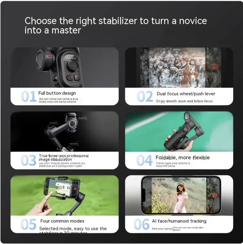 Mobile Phone Stabilizer and Selfie Stick