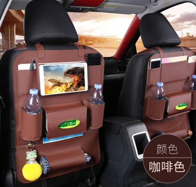 Car Seat leather Organizer for kids
