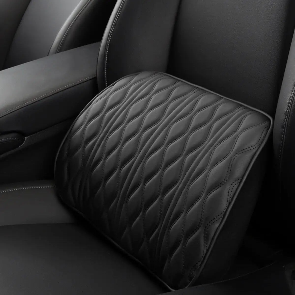leather Car headrest, car neck pillow, backrest, car seat, universal car lumbar support set