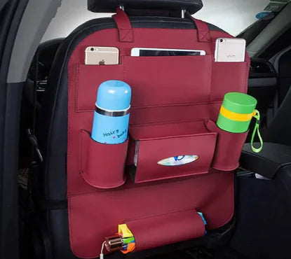 Car Seat leather Organizer for kids