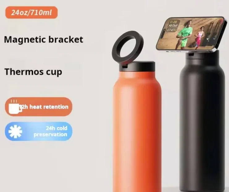 Magnetic phone holder combination