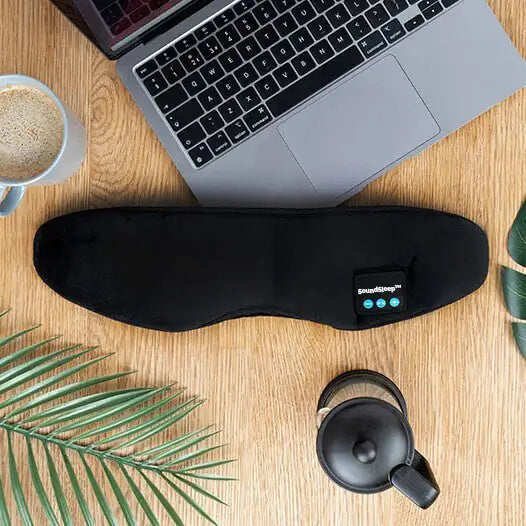 Sleep mask with Wireless headphones to block light and reduce noise