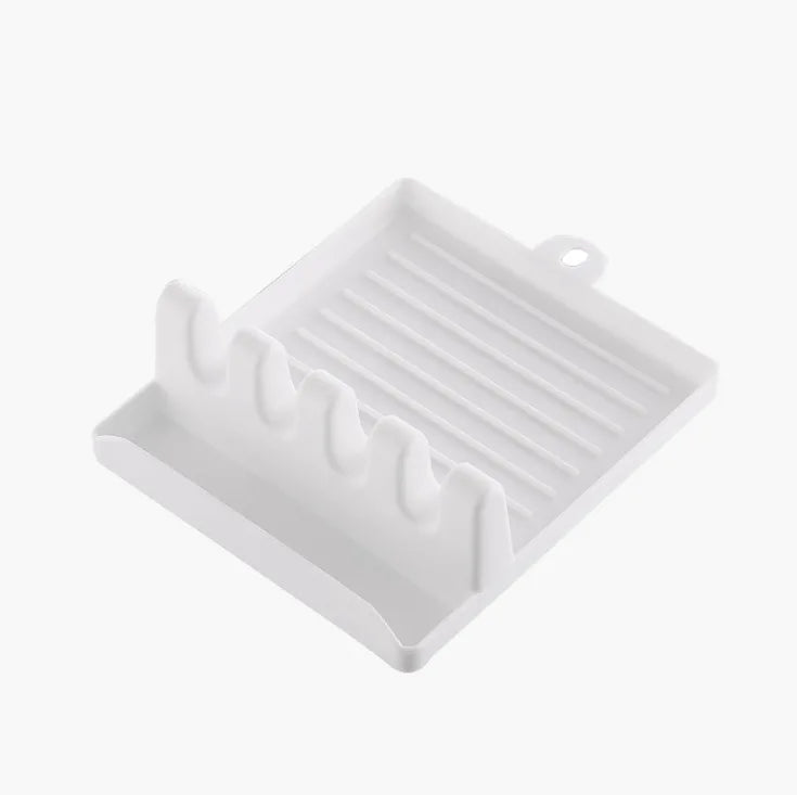 1Pcspatula Rack Pot Lid Rack Shelves Counter Top Shovel Spoon Shelf Soup Spoon Pad Put Soup Spoon Chopsticks Holder