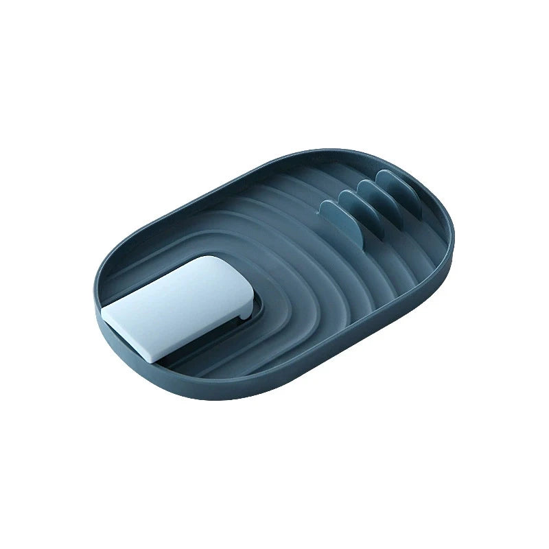 1Pcspatula Rack Pot Lid Rack Shelves Counter Top Shovel Spoon Shelf Soup Spoon Pad Put Soup Spoon Chopsticks Holder