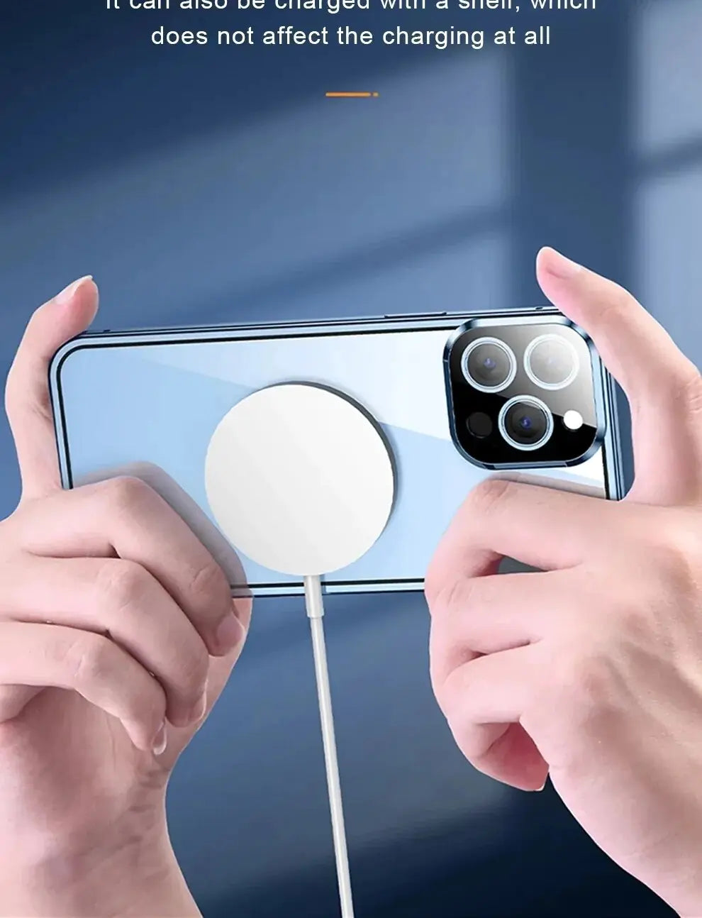 Tempered Double Glass Snap Lock Case For iPhones