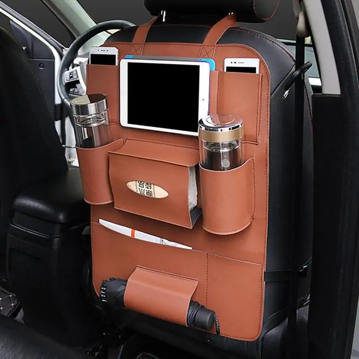 Car Seat leather Organizer for kids