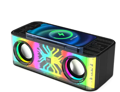 Phone charger Colorful Light Bluetooth Speaker Dual Speaker Outdoor Wireless Charger