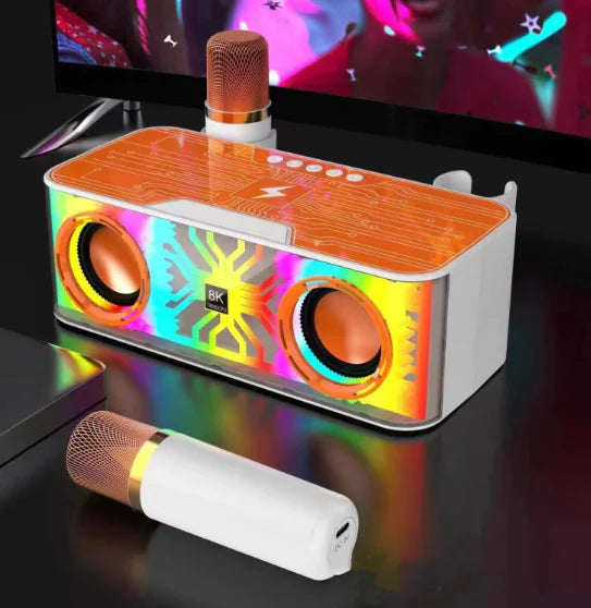 Phone charger Colorful Light Bluetooth Speaker Dual Speaker Outdoor Wireless Charger