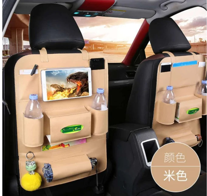Car Seat leather Organizer for kids